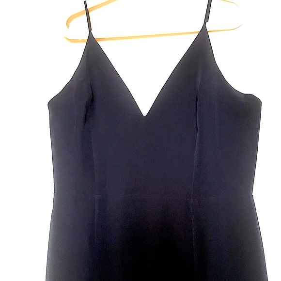 WAYF Navy Slitted Maxi Dress - Picture 4 of 10